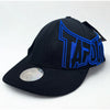 Tapout Y2K Hat Cap Black Blue Embroidered Logo L/XL Flex UFC MMA NWT