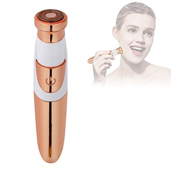 Glossmetics Wireless Facial Hair Remover Painless Electric Shaver Rose Gold