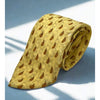 Brioni 100% Silk Tie Handmade Italy Gold Luxury Designer Classic Necktie