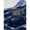 Ermenegildo Zegna 100% Silk Tie Navy Blue Diamond Medallion Italy Luxury