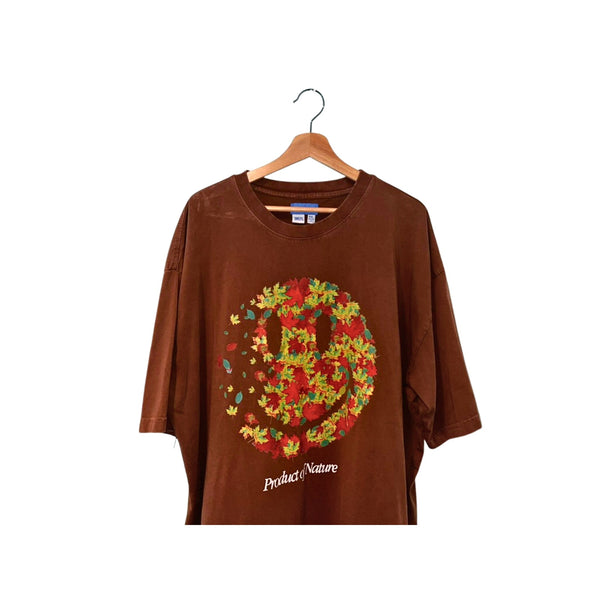 Chinatown Market Smiley Product Of Nature Graphic T Shirt Brown Sz. 2XL EUC