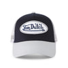 Von Dutch Classic Trucker Hat Canvas Armory Blue 462 Navy Silver NWT