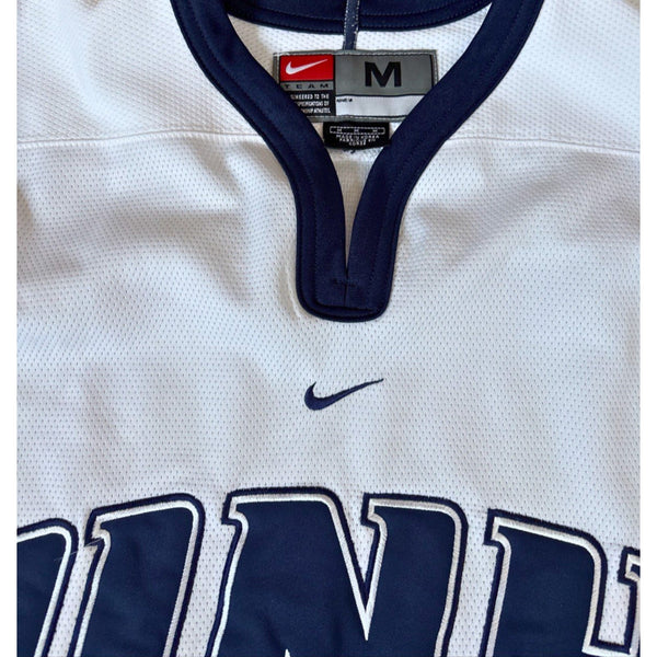 University of New Hampshire Wildcats UNH Nike Hockey Jersey White Sz. M Y2K NCAA