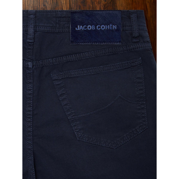 Jacob Cohen Bard Classic Chino Pants Navy Cotton Stretch Slim 34x32 Italy $415