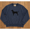 The Black Dog V Stitch Crewneck Sweatshirt Medium Navy Blue Martha's Vineyard
