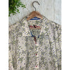 Robert Graham Bees Print Shirt 3XL White Blue Yellow Tailored Fit Short Sleeve
