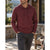 Faherty Sunwashed Organic Cotton Hoodie Men's Small Mahogany Pullover NWOT