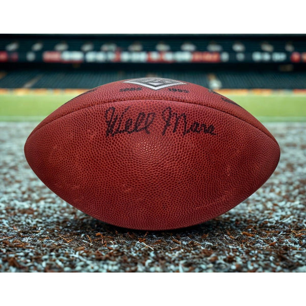 Wellington Mara Signed NY Giants 75th Anniversary Official Wilson NFL Game Ball