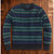 J.Crew Lambswool Crewneck Sweater Men’s Large Tartan Stripe Knit Pullover