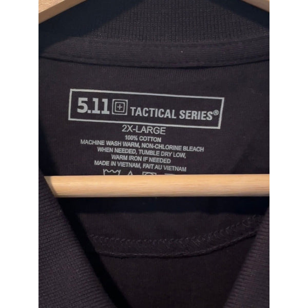 5.11 Tactical Utility Polo Shirt Men’s 2XL Navy Blue Cotton Short Sleeve NWT