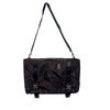Coach Varick F93316 Nylon Messenger Garment Bag Black Leather Trim Travel Rare
