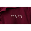 NetJets Sport-Tek Golf Polo Shirt Men's Large Burgundy Performance Employee Logo