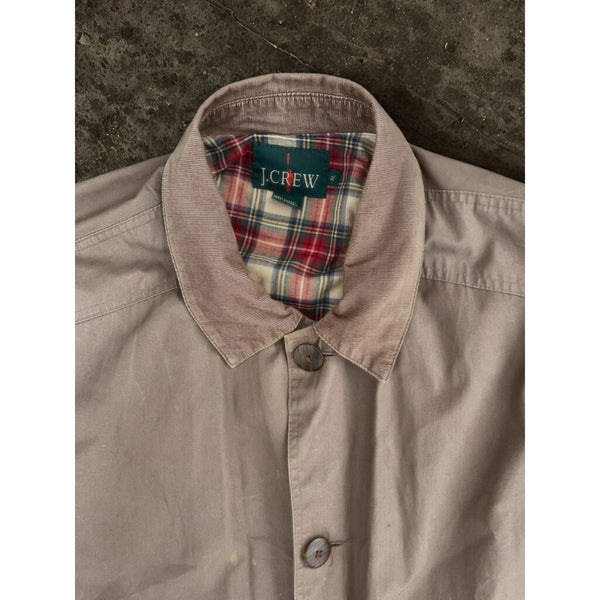 J. Crew Oarsman Chore Jacket XL Plaid Flannel Lined Barn Coat 80s 90s Vintage EUC