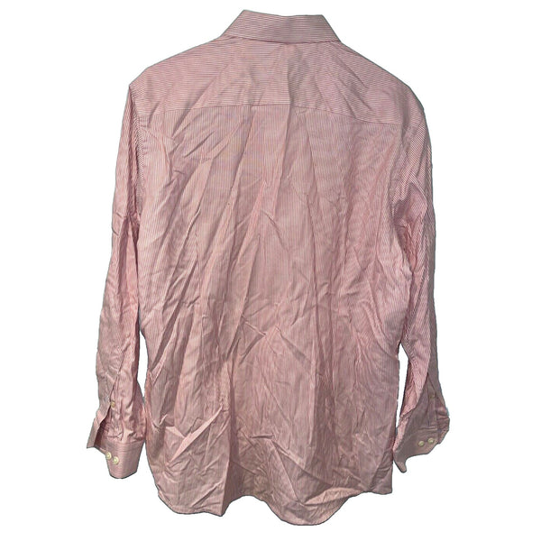 ETON Slim Button Down Dress Shirt Spread Collar Striped 17 43