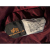 Alpha Industries MA-1 Flight Bomber Jacket Men's L Burgundy Orange Reversible