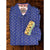 Robert Graham Textured Shirt Sz. 3XL Blue Geometric Flip Cuff Button EUC
