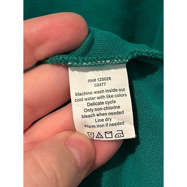 Psycho Bunny Polo Shirt Mens Size 5 L Green Pima Cotton Short Sleeve Preppy