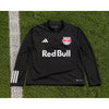 New York Red Bulls Team Issued Adidas AEROREADY 1/4 Zip Training Top L Black