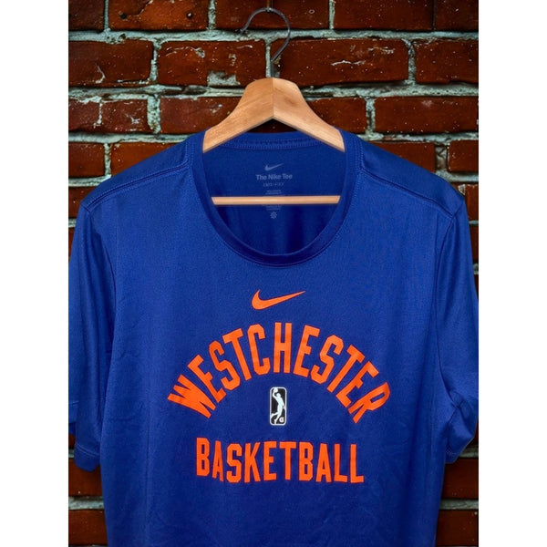 Westchester Knicks NBA G-League Nike Team Issued Practice Warm Up Shirt Sz. LT