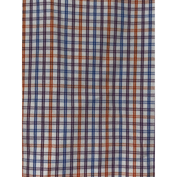 David Donahue Toast Brushed Plaid Shirt Mens M MSRP $165