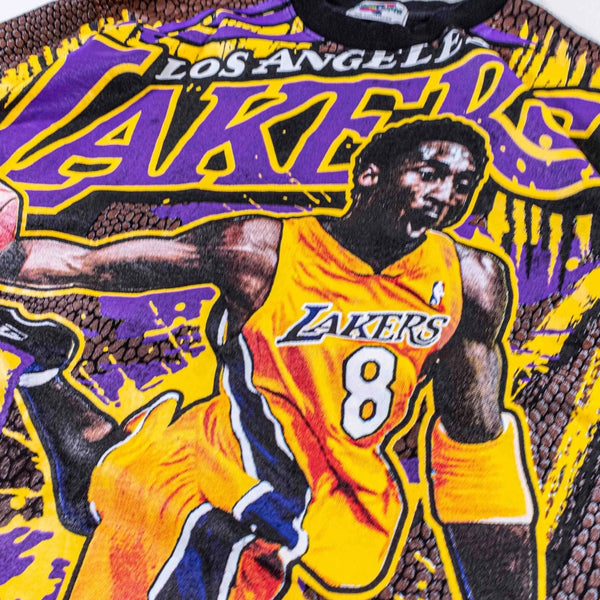 Kobe Bryant Los Angeles Lakers All Over Print Shirt Large Y2K Street Couture NBA