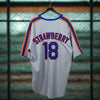 New York Mets Darryl Strawberry Mitchell & Ness Cooperstown Jersey USA Sz 56 2XL