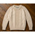 Carraig Donn Aran Irish Wool Sweater Men's S Cream Cable Knit Fisherman Handmade