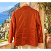 Robert Graham Linen Blend Blazer Sport Coat Jacket Orange Classic Fit Sz 42 NWOT