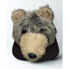 3D Plush Bear Snapback Hat Brown Grizzly Teddy Trucker Cap OSFA Vintage 1980s