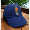 Polo Ralph Lauren Polo Bear Hawaiian Hat Navy Leather Strap Adjustable Rare