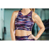 Peloton Melody High Neck Mesh Detail Sports Bra M NWT