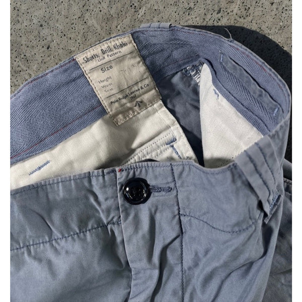 Polo Ralph Lauren Utility Cargo Shorts Men’s 38 Gray Khaki Military Drill