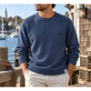 Long Wharf Supply Co. Newport SeaWell Pocket Roll Neck Crew Sweater Sz. XL Blue