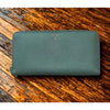 Fossil Zip Around Pebbled Leather Wallet Mint Green Gold Hardware Clutch