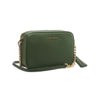 Michael Kors Ginny Leather Crossbody Bag Green EUC MSRP $248