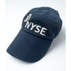 NYSE New York Stock Exchange Leather Strap Dad Hat Navy Cotton Adjustable Cap