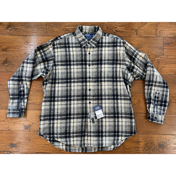 Polo Ralph Lauren Lowell Sport Lambswool Plaid Shirt XL USA Vintage NWT