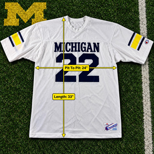 Michigan Wolverines Ty Law #22 Champion Jersey Men's XL USA Vintage 90s