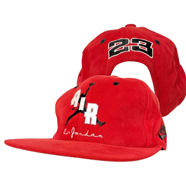 Nike Air Jordan Jumpman Basketball Hat Red Japan OG Rare Velvet Soft 80s VTG