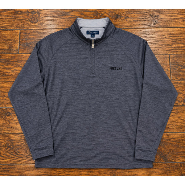 Peter Millar Crown Crafted Stealth Performance Quarter Zip Fortune Men's L NWOT