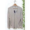 Patagonia Capilene Henley Shirt Mens L Base Layer Snap Made USA Gray Vintage