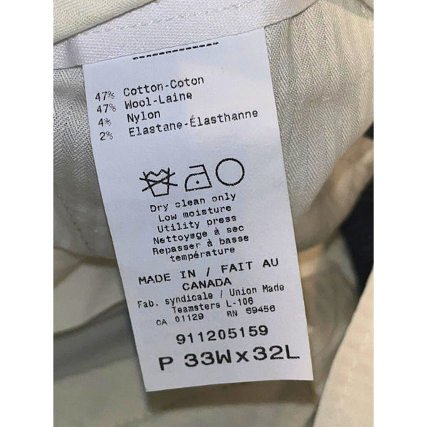 Todd Snyder Subalpino Sutton Fit Glen Plaid Dress Trousers 33x32 Canada NWOT