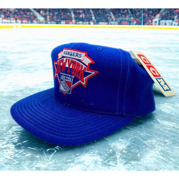 New York Rangers Vintage CCM Snapback Hat 100% Wool NHL Licensed
