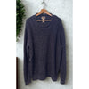 L.L. Bean Organic Cotton Fisherman Sweater 2XL Blue Roll Neck Waffle Knit NWT