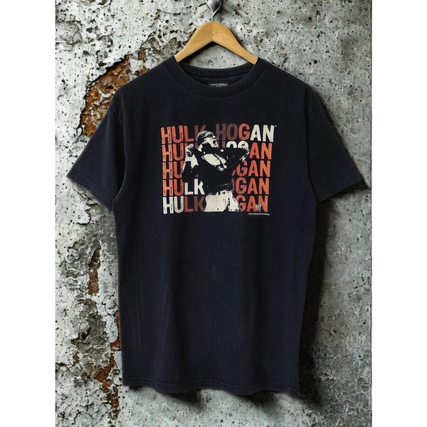 WWE Hulk Hogan Hulkamania T-Shirt Steve & Barry’s Black XL Wrestling VTG Y2K