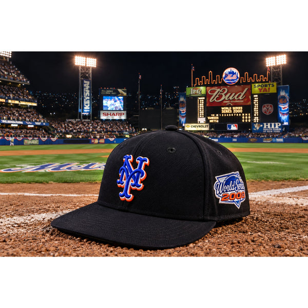 New York Mets 2000 World Series MLB New Era 59FIFTY Hat 7 1/4 Wool USA Vintage