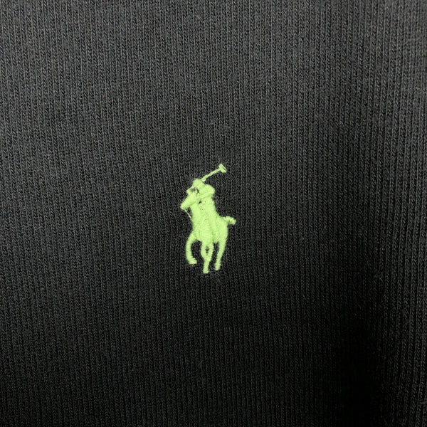 Polo Ralph Lauren V-Stitch Crewneck Sweatshirt Black Pony Logo 2XLT Vintage