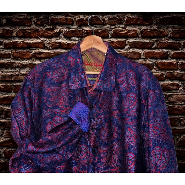 Robert Graham Doosland Stane Limited Edition Silk Shirt 3XL Classic Paisley NWOT
