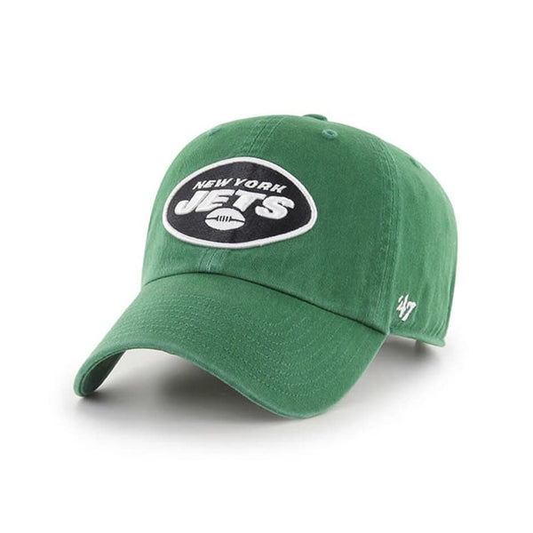 New York Jets Hat Cap Mens Adjustable Strap Green NFL 47' Brand Clean Up