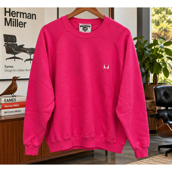 Herman Miller Eames Sweatshirt XL Pink Vintage 90s USA Employee Promo NOS Rare